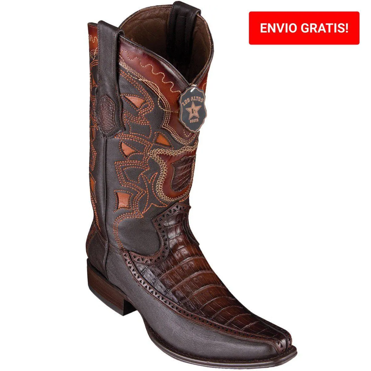 Botas de Cocodrilo Caiman con Venado Horma Europea LAB-76F8216