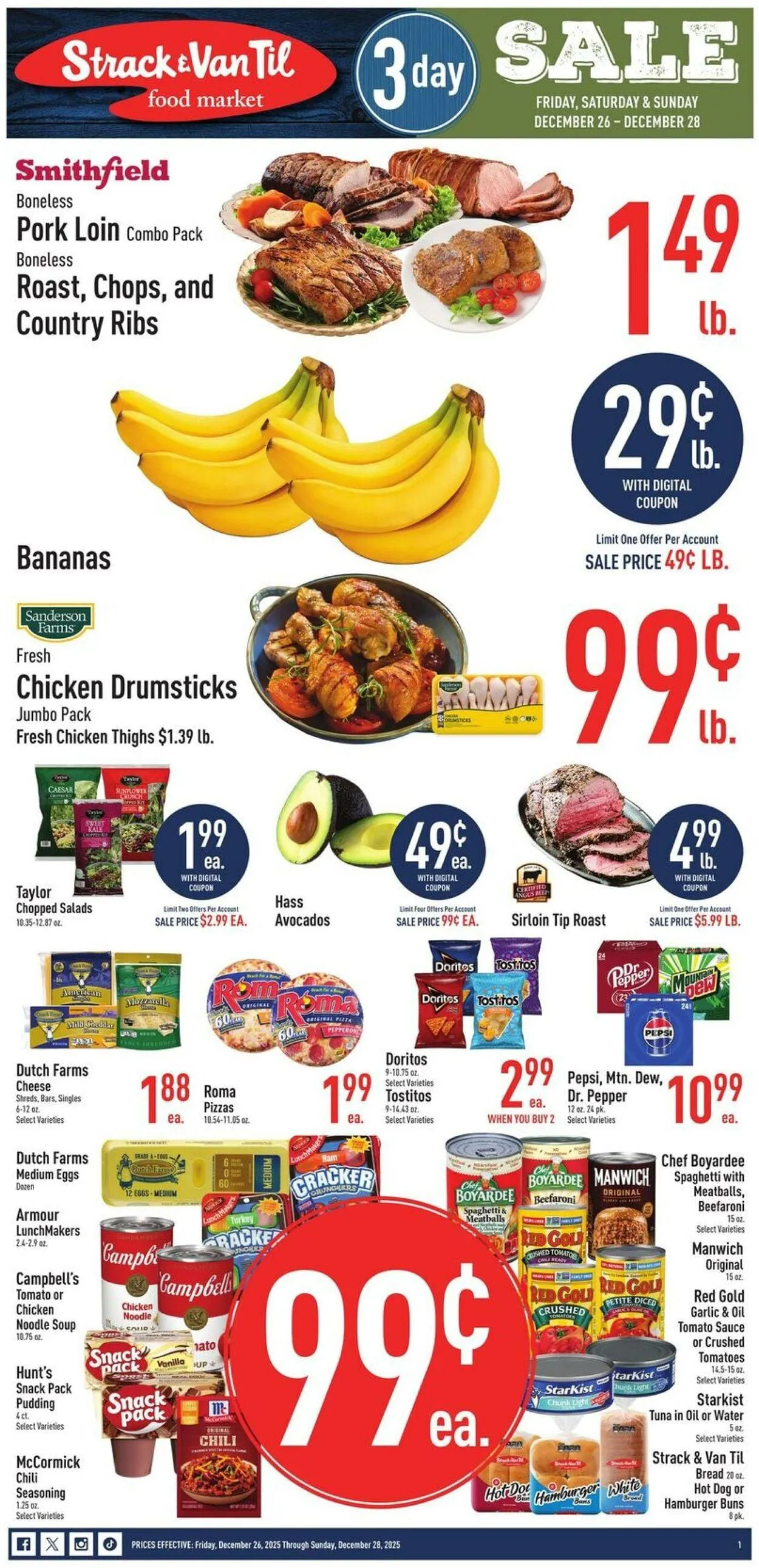 Catálogo de Strack & Van Til Current weekly ad 26 de diciembre al 28 de diciembre 2025 - Página 1