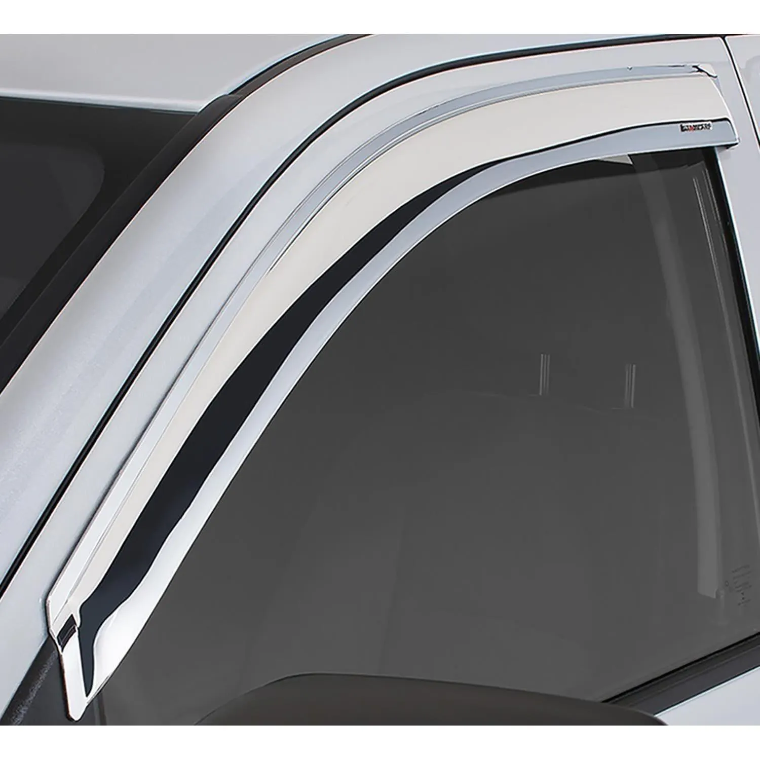 Stampede Silver Side Window Deflector 60120-8