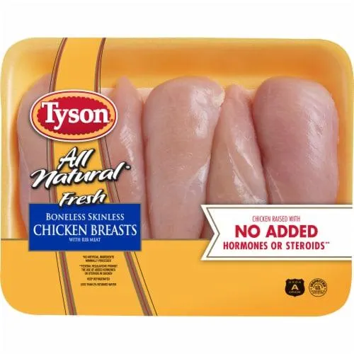 Tyson® All Natural Fresh Boneless Skinless Chicken Breasts with Rib Meat