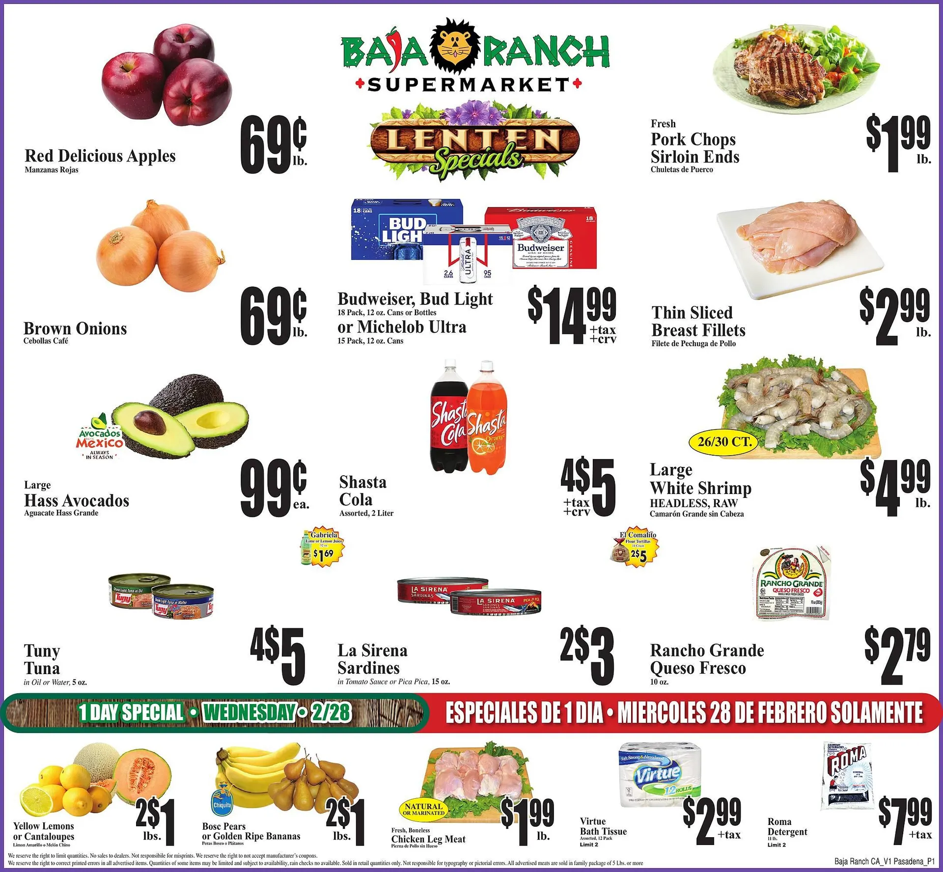 Baja Ranch Weekly Ad - 1