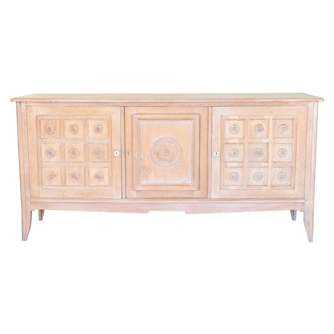 Aparador largo de roble francés de 1940