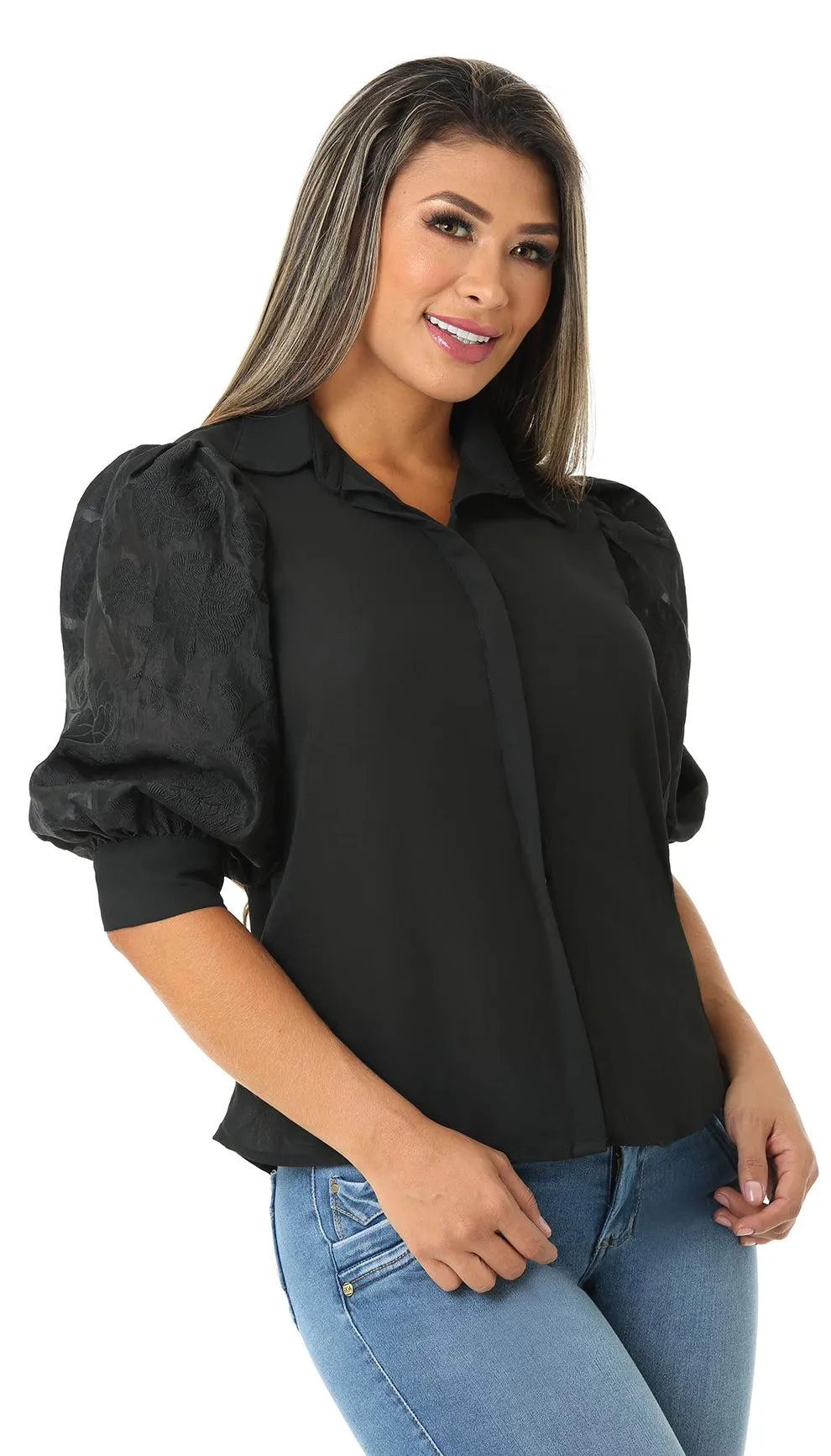 Blusa Manga 3 qtr 5B2433B