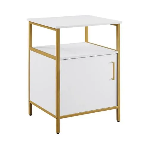 Soporte de impresora de mesa Modern Life-White-Utility