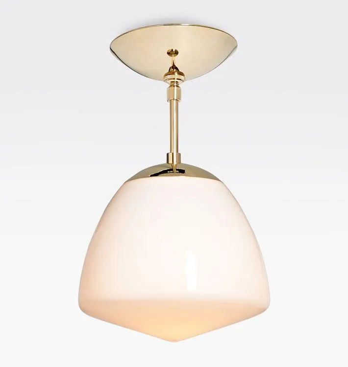 Oswego 9" Semi-Flush Mount, Opal Glass