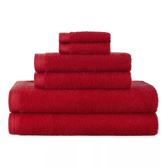 Home Expressions 6-pc. Solid Bath Towel Set