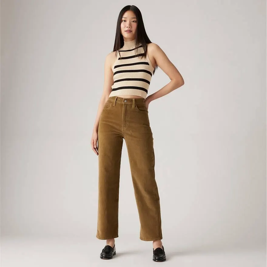 Ribcage Straight Ankle Corduroy Women's Pants