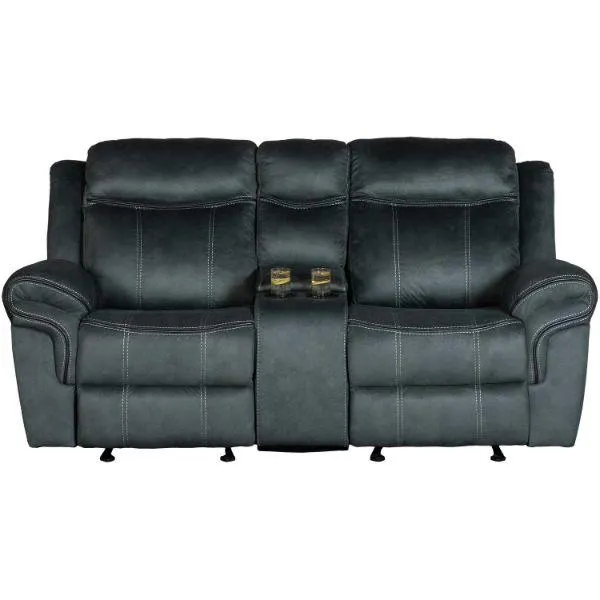 Charles Rocker Recliner Console Loveseat