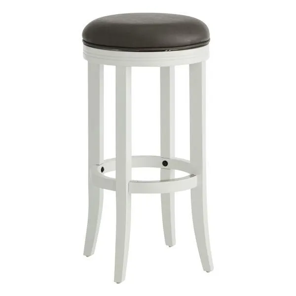 Victoria Backless Barstool, White
