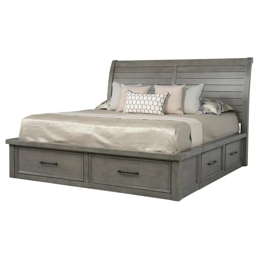 Justin Gray King Storage Bed