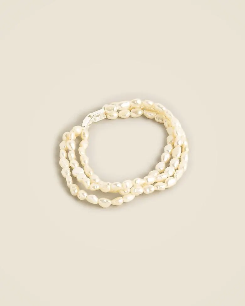Freshwater pearl layered bracelet
