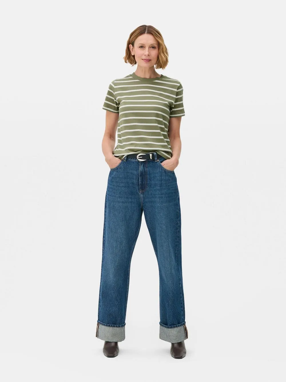 Pruhované tričko s kulatým výstřihem