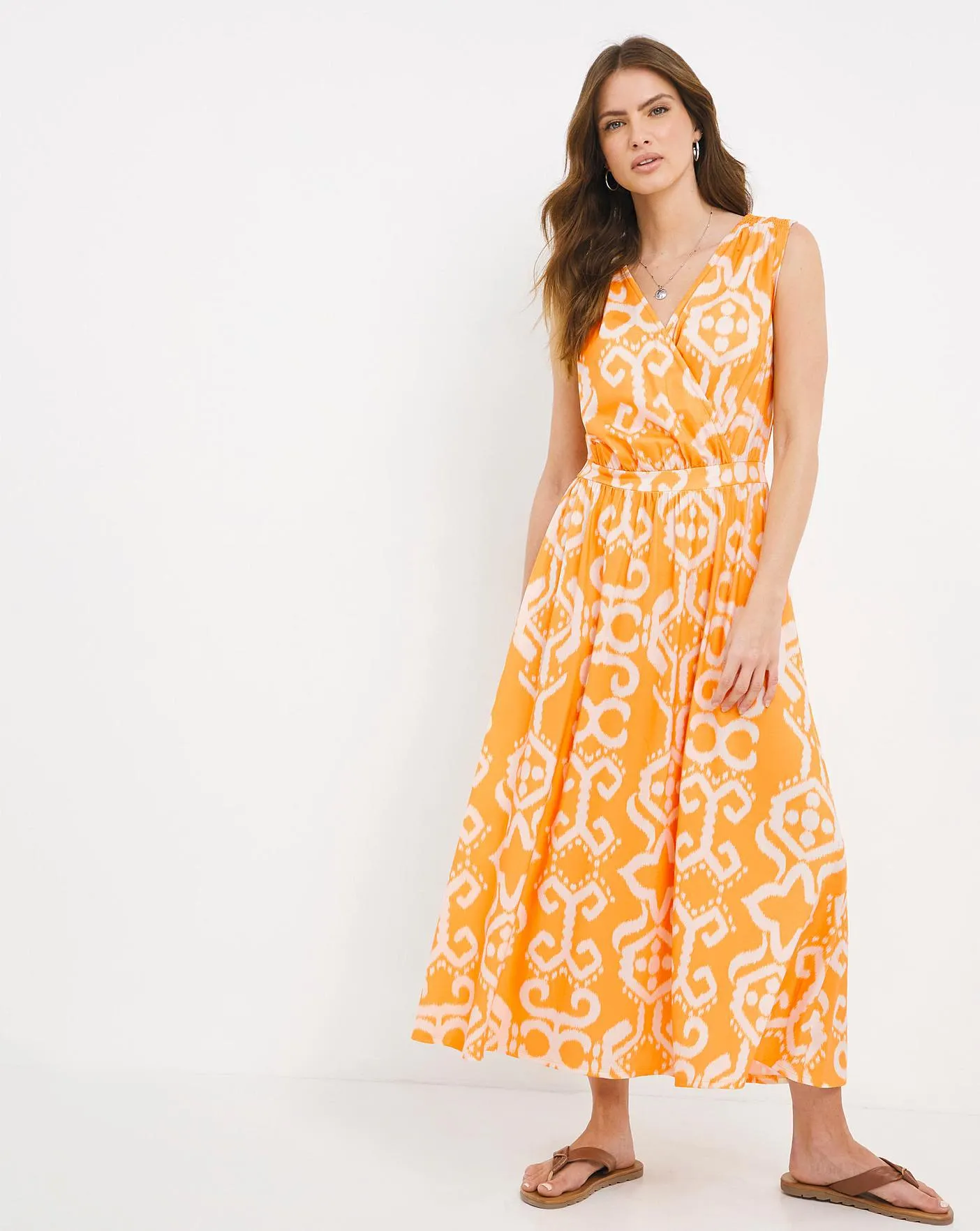 Julipa V-Neck Sleeveless Jersey Dress