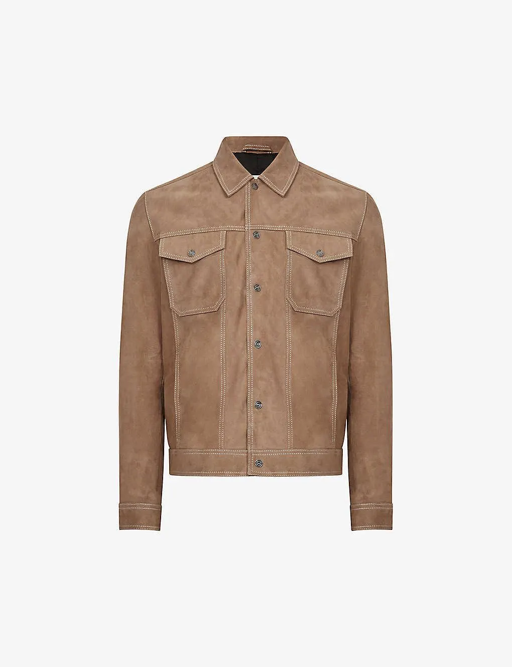 Noa suede trucker jacket