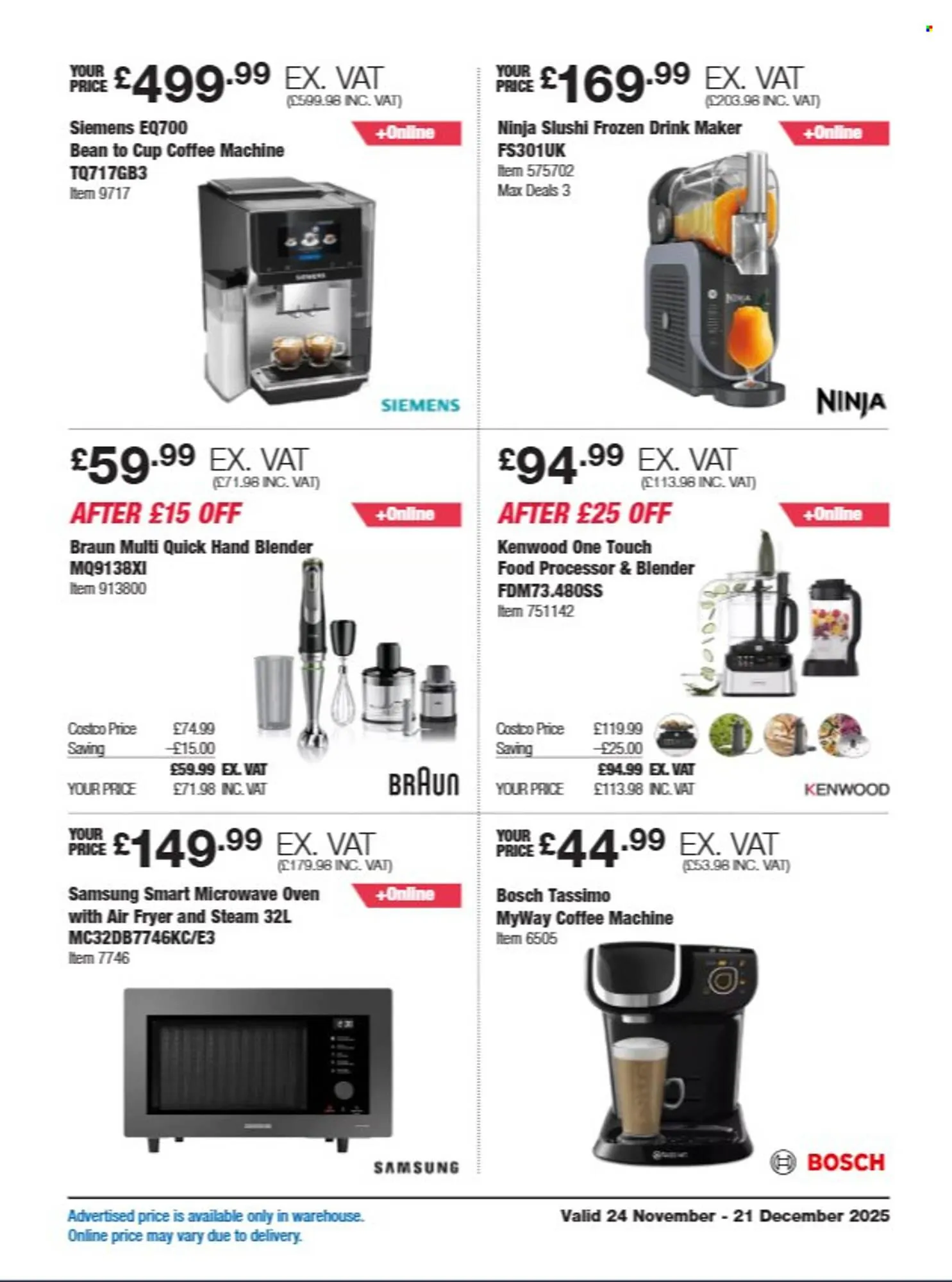 Costco leaflet from 24 November to 21 December 2025 - Catalogue Page 3