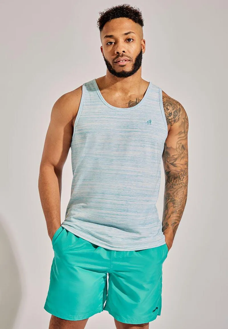 Mens Light Green Space Dye Vest