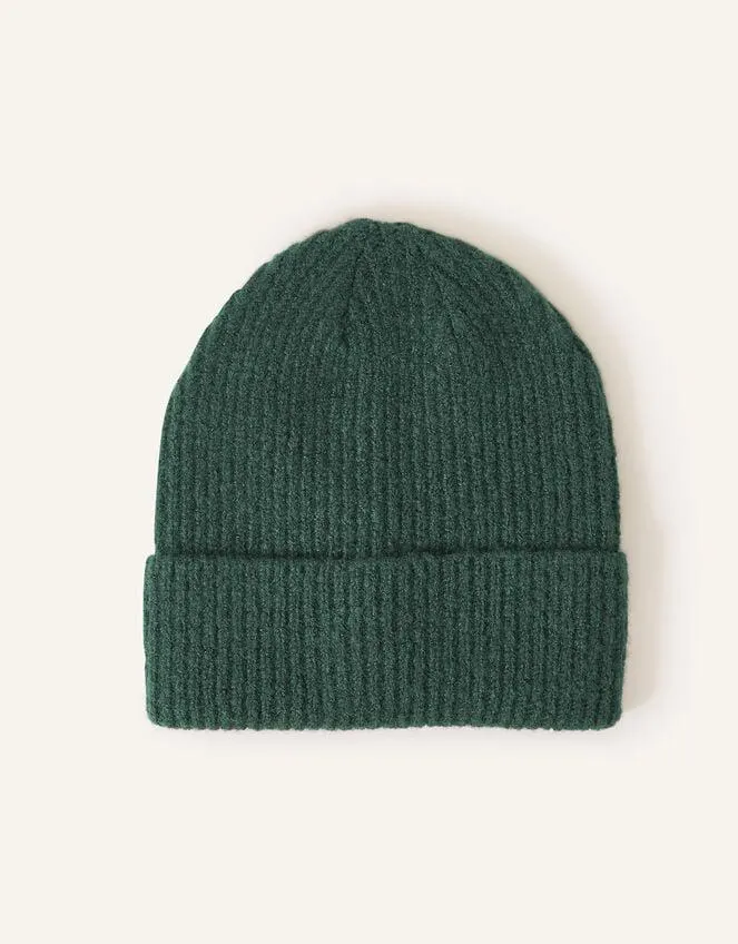 Soho Knit Beanie Hat Green