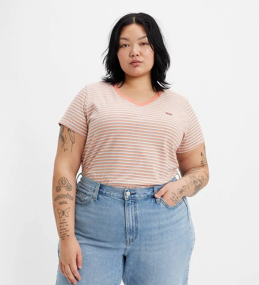 Perfect V-neck Tee (plus Size)