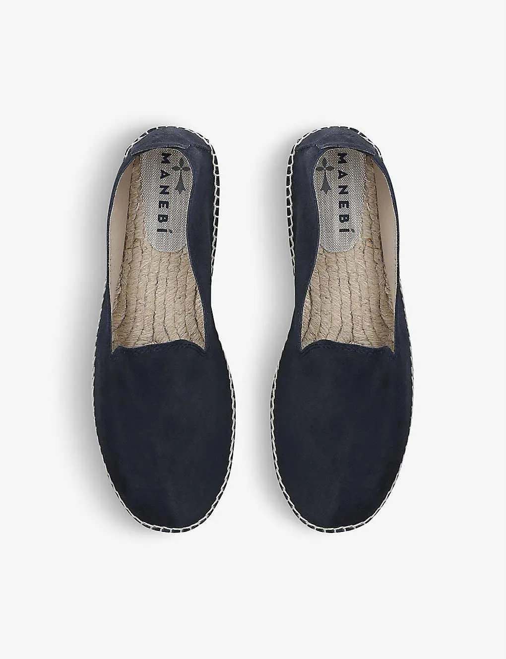 Hamptons contrast-stitch suede espadrilles