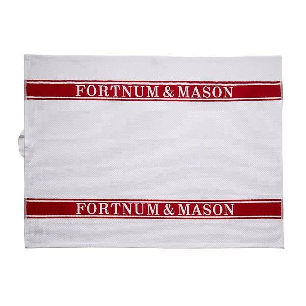 Fortnum's Waffle Tea Towel, Red
