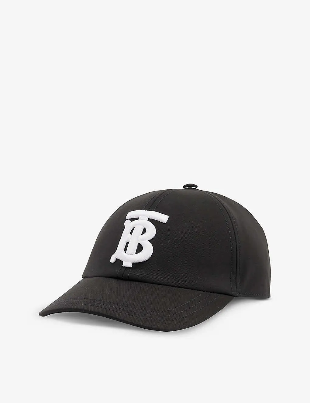 Emblem brand-logo cotton-twill baseball cap