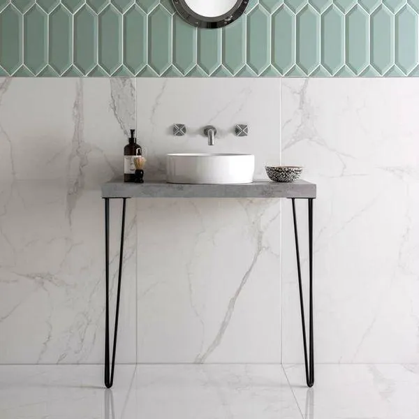 Cappella Gloss Carrara Marble Effect Tiles