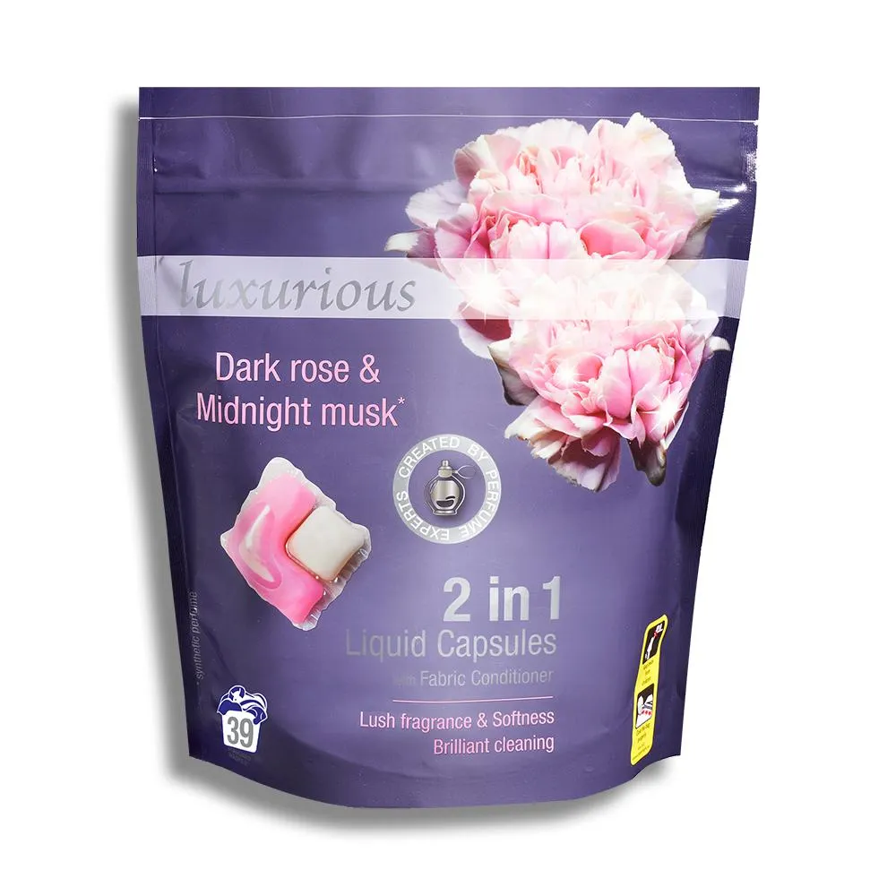 2in1 Liquid Capsules With Fabric Conditioner 39 Washes - Luxurious Dark Rose & Midnight Musk