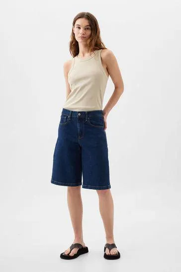 Ribbed High Neck Tank