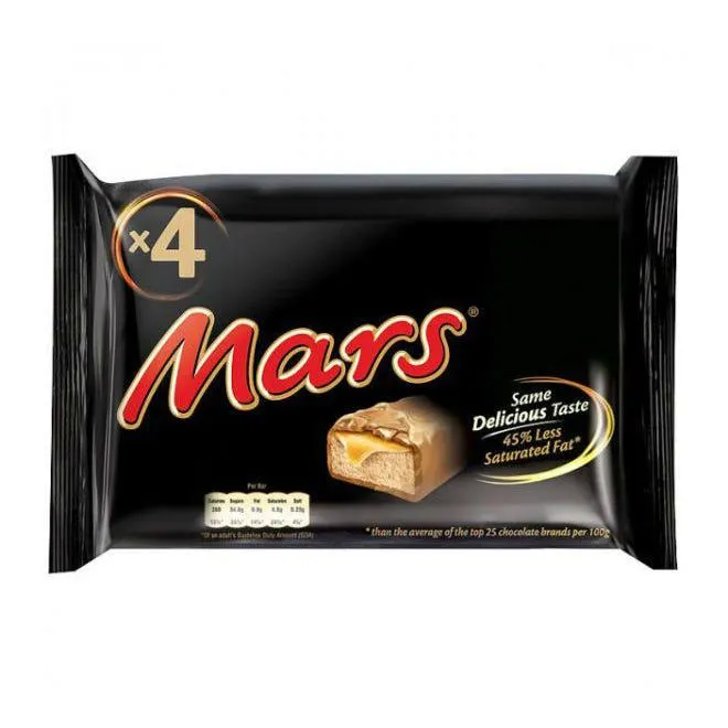 Mars Chocolate Bars, 39.4g (Pack of 4)