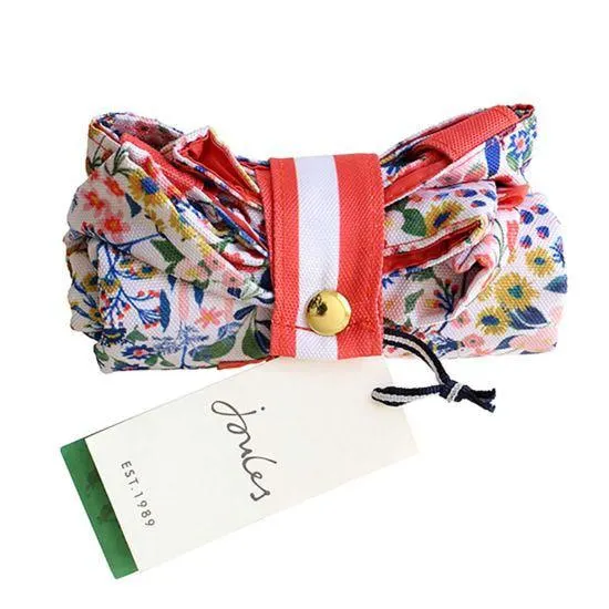 Joules Floral Foldable Shopper