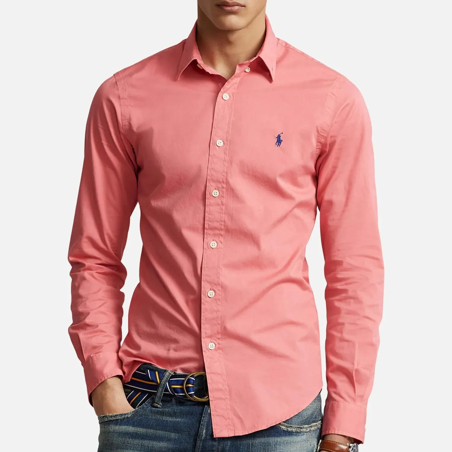 Polo Ralph Lauren Logo-Embroidered Cotton-Twill Shirt