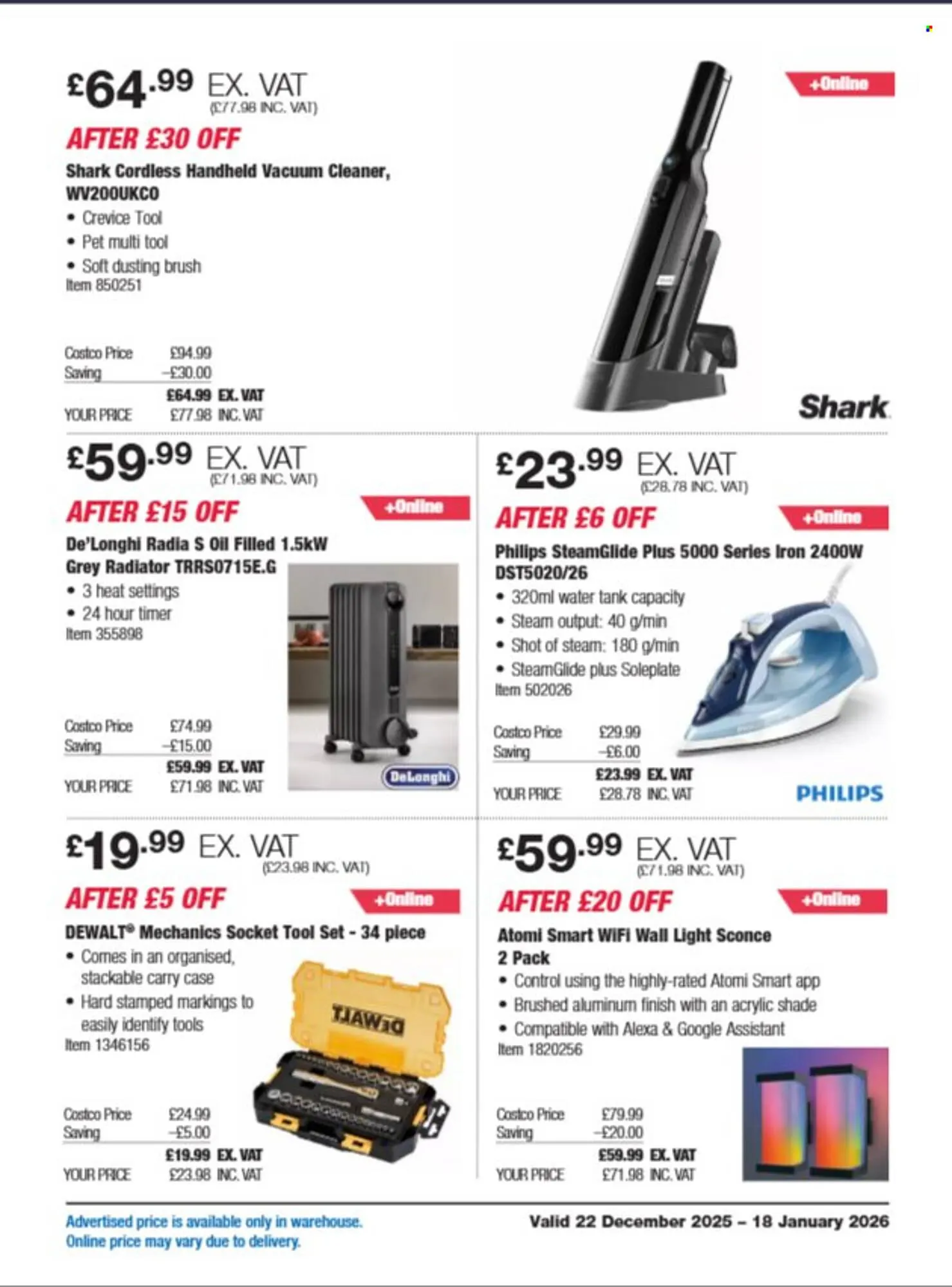 Costco leaflet from 22 December to 18 January 2026 - Catalogue Page 7