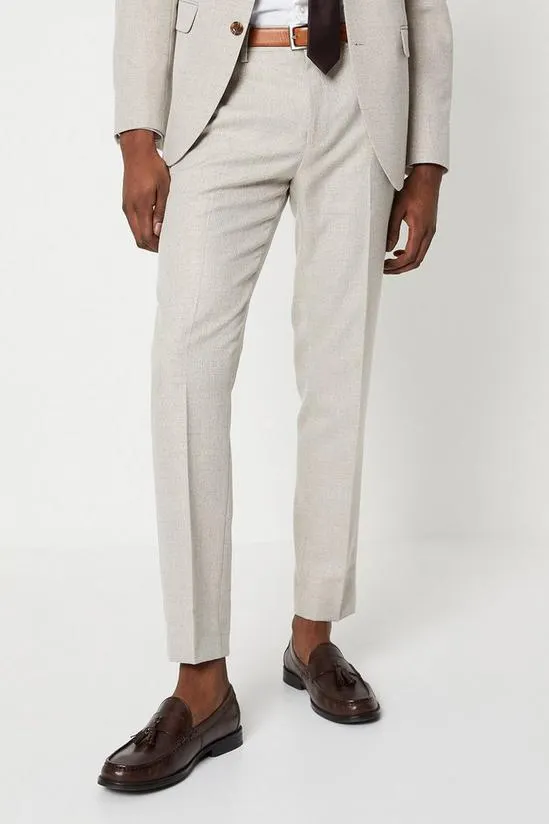 Slim Fit Semi Plain Suit Trousers