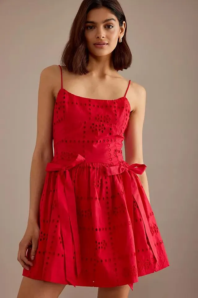 Damson Madder Penelope Broderie Mini Dress