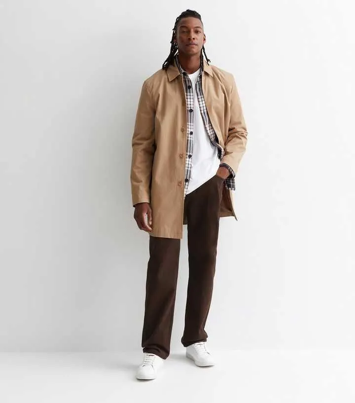 Dark Brown Straight Fit Jeans