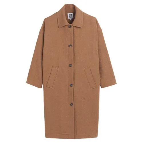 Cotton Mix Buttoned Coat