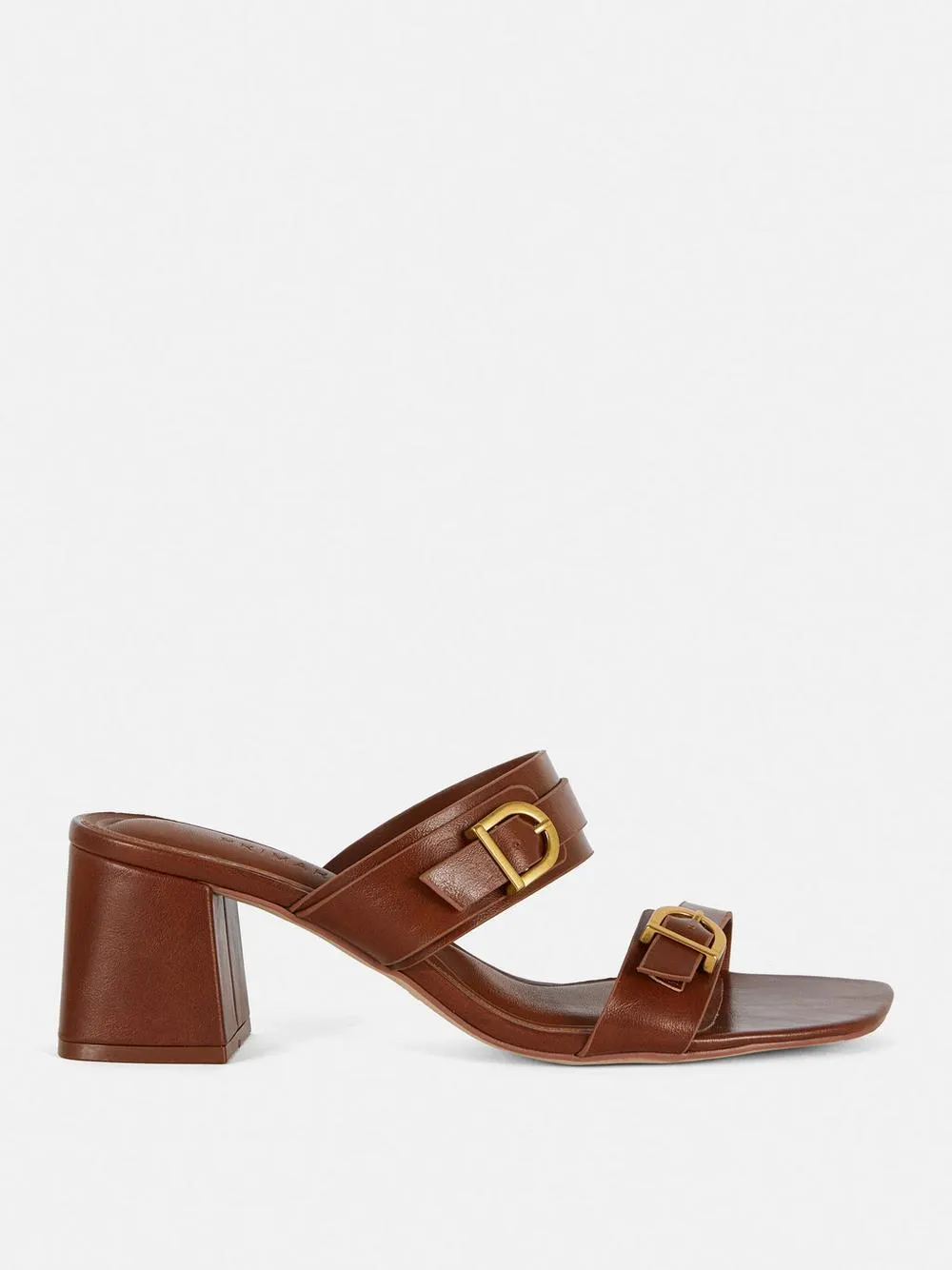 Double Buckle Mule Sandals