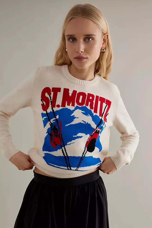 MC2 Saint Barth Postcard Graphic Cotton Sweatshirt