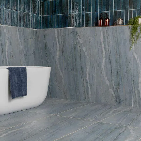 Falls Blue Marble Effect Tiles