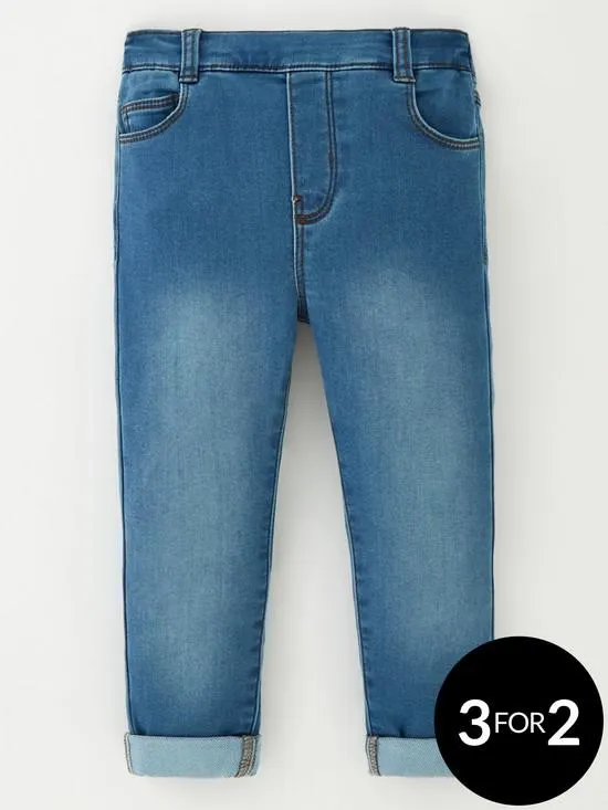Mini V by Very Girls Mid-Wash Jeggings - Blue