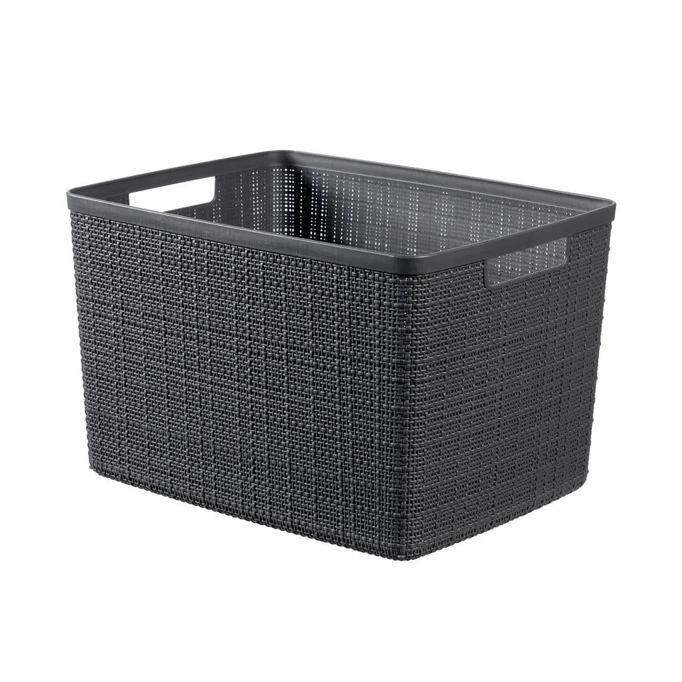 Curver Large Jute Basket - 20L - Grey