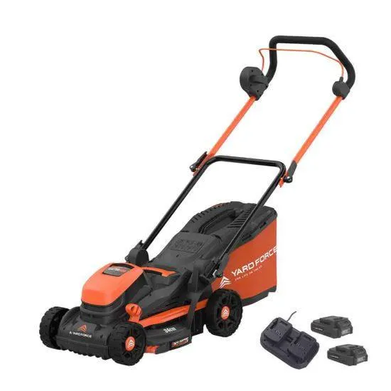 Yard Force LM C34B 40V 2.5Ah (2x20V) Cordless Lawnmower