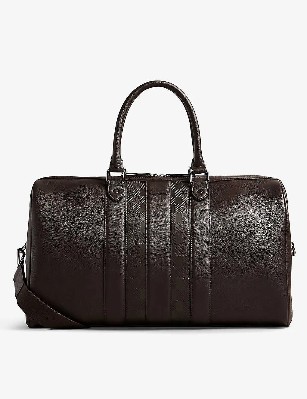 House detachable-strap faux-leather holdall