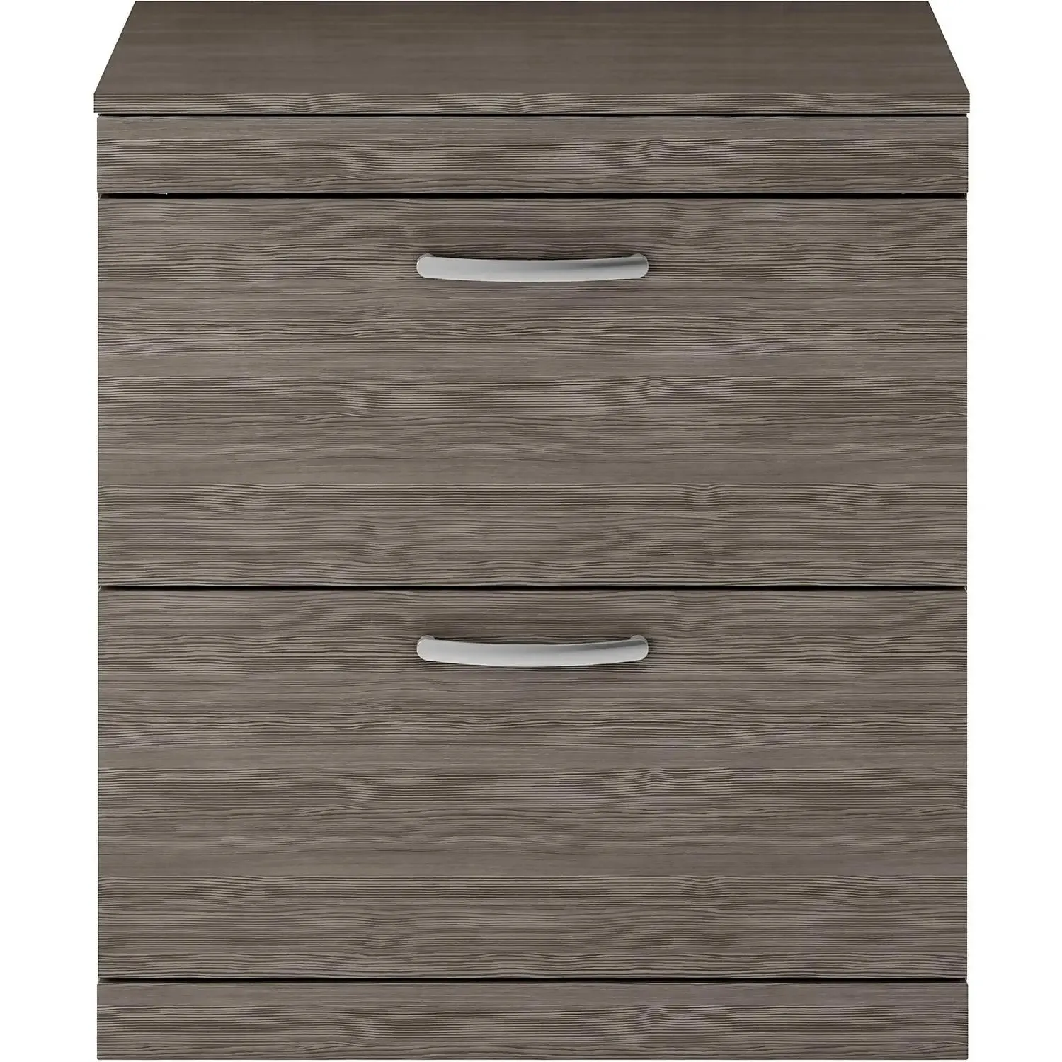 Balterley Rio 800mm Freestanding 2 Drawer Vanity With Worktop - Brown Grey Avola