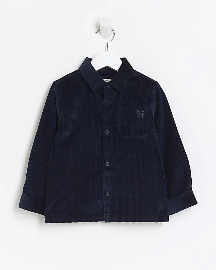 Mini boys corduroy long sleeve overshirt