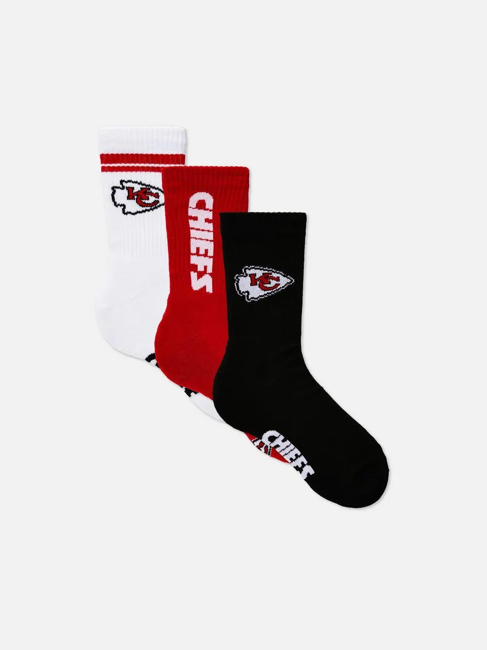 3-Pack Kansas City Chiefs Socks