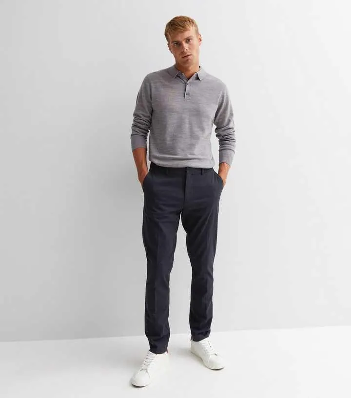 Navy Skinny Chinos
