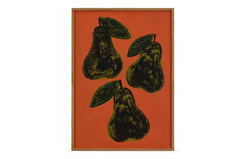 Frutetto Pere on Rust Print 50 x 70cm