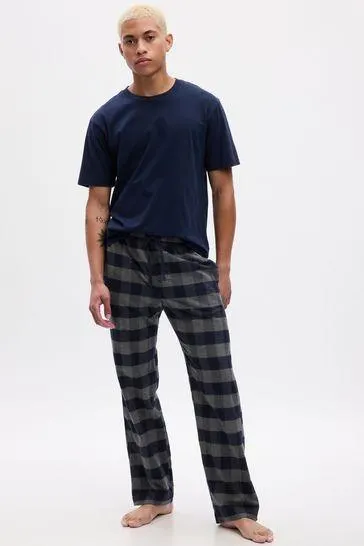 Flannel Check Pyjama Bottoms