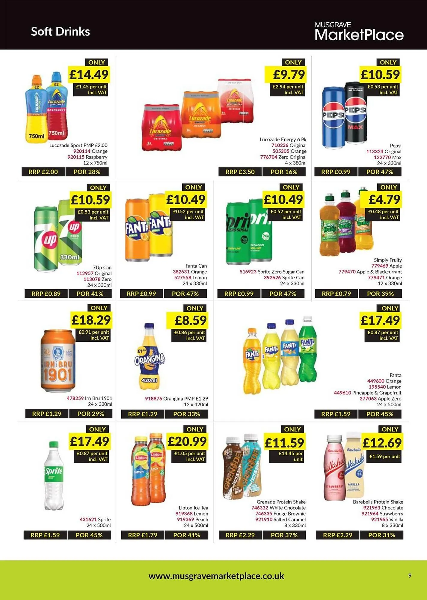 Musgrave MarketPlace leaflet from 25 August to 14 September 2025 - Catalogue Page 9